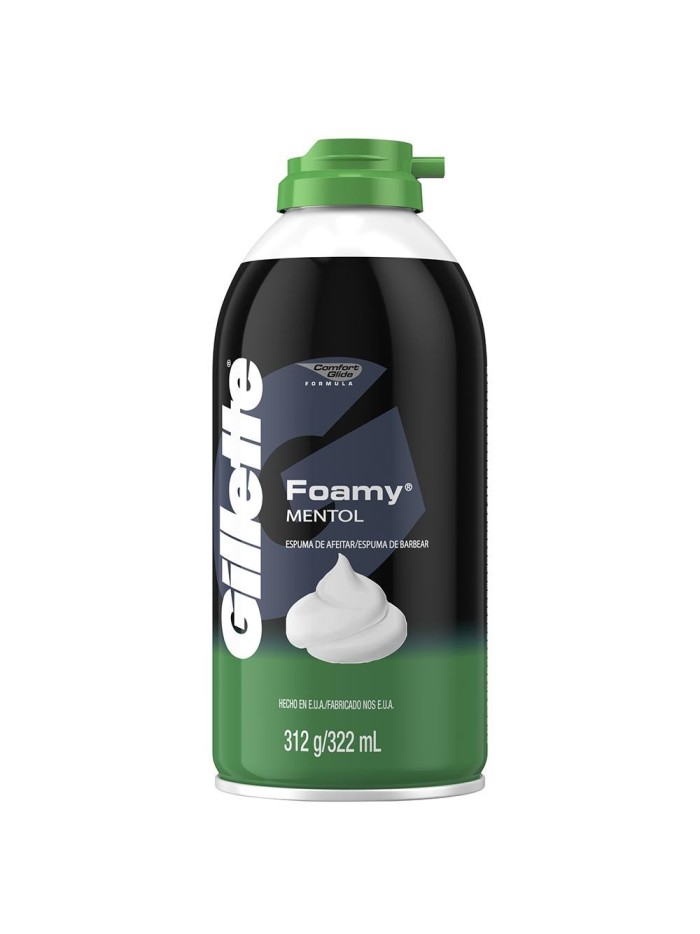 Comprar Espuma Foamy Piel Mentol 312 gr Gillette Mayorista al Mejor Precio!