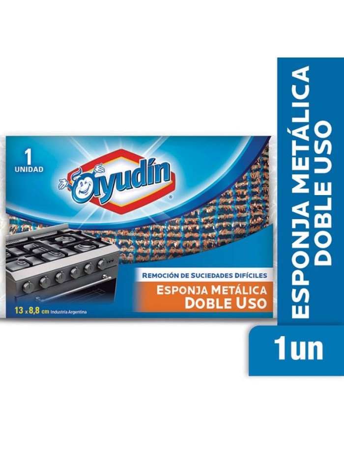 Comprar Ayudin Esponja Doble Uso Metalica 1 ud Mayorista al Mejor Precio!