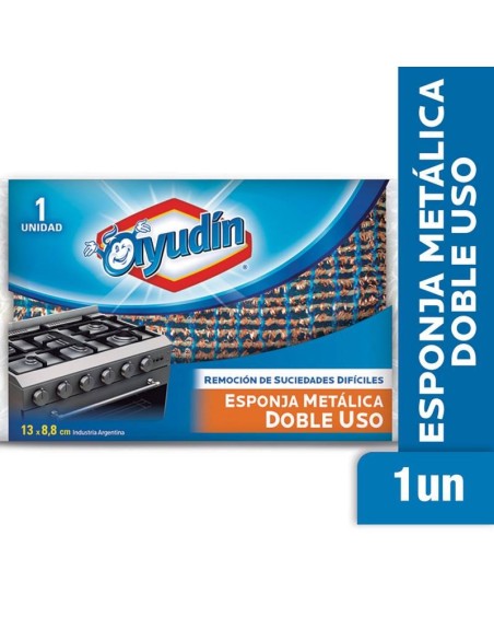 Comprar Ayudin Esponja Doble Uso Metalica 1 ud Mayorista al Mejor Precio!