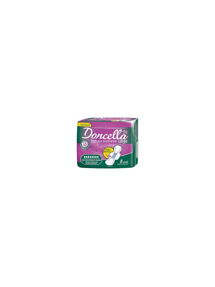 Comprar Doncella Toalla para Incontinencia Larga x 8 ud Mayorista al Mejor Precio!