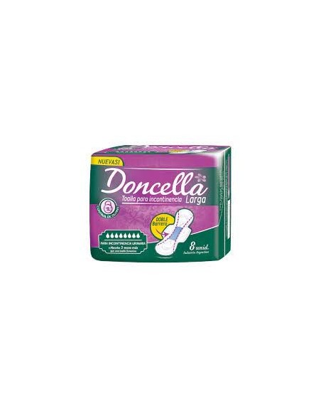 Comprar Doncella Toalla para Incontinencia Larga x 8 ud Mayorista al Mejor Precio!