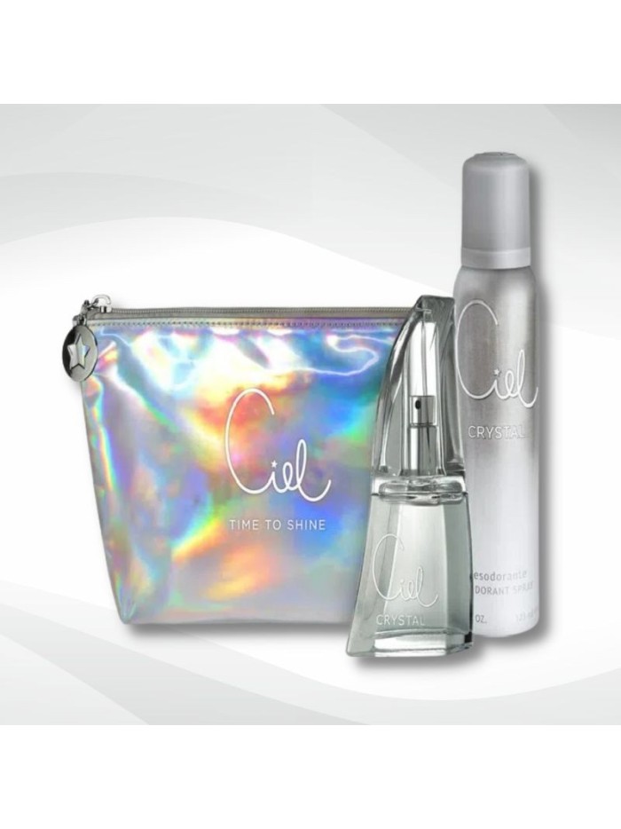 Comprar Bolsito Nessesarie Ciel Crystal Colonia + Desodorante Mayorista al Mejor Precio!