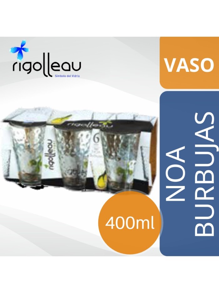 Comprar Vaso NOA Burbujas 400 ml  Pack -68787 Mayorista al Mejor Precio!