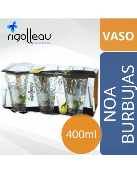 Comprar Vaso NOA Burbujas 400 ml  Pack -68787 Mayorista al Mejor Precio!