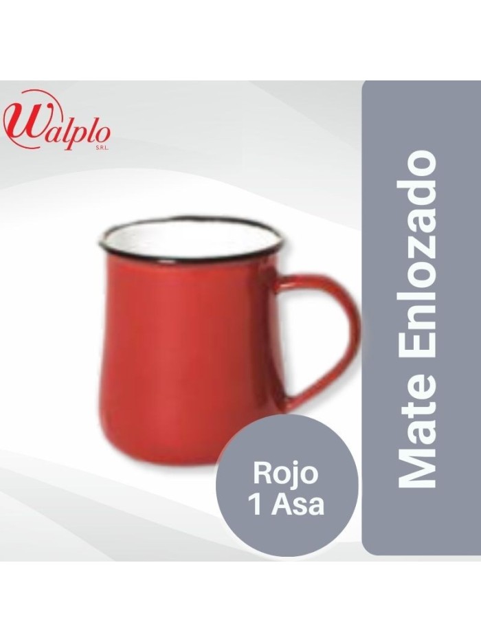 Comprar Mate Enlozado 1 ASA Rojo Mayorista al Mejor Precio!