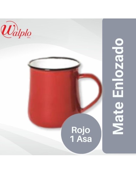 Comprar Mate Enlozado 1 ASA Rojo Mayorista al Mejor Precio!