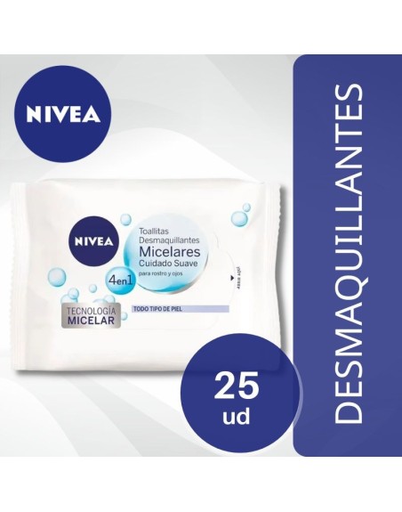 Comprar Nivea Toallitas Desmaquillantes Micelar 25 ud. Mayorista al Mejor Precio!