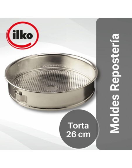 Comprar Ilko Molde Torta 26 cm Acero Estañado Desmontable Mayorista al Mejor Precio!