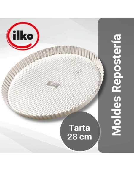 Comprar Ilko Molde Tarta 28 cm Acero Estañado Kuch-Pizza Mayorista al Mejor Precio!