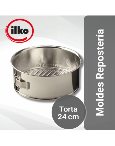 Comprar Ilko Molde Torta 24 cm Acero Estañado Desmontable Mayorista al Mejor Precio!