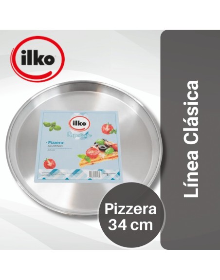 Comprar Ilko Pizzera 34 cm Redonda Aluminio Mayorista al Mejor Precio!