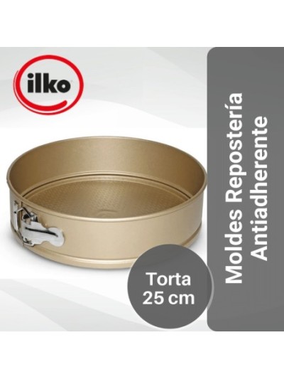 Comprar Ilko Molde Torta 25 cm Linea Gold Antiadherente Mayorista al Mejor Precio!
