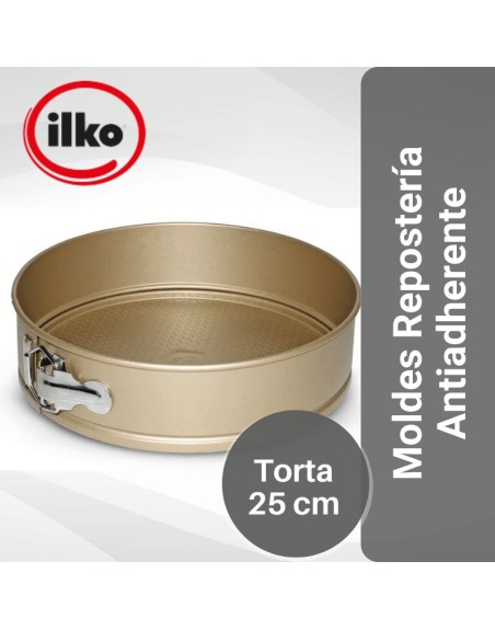 Comprar Ilko Molde Torta 25 cm Linea Gold Antiadherente Mayorista al Mejor Precio!