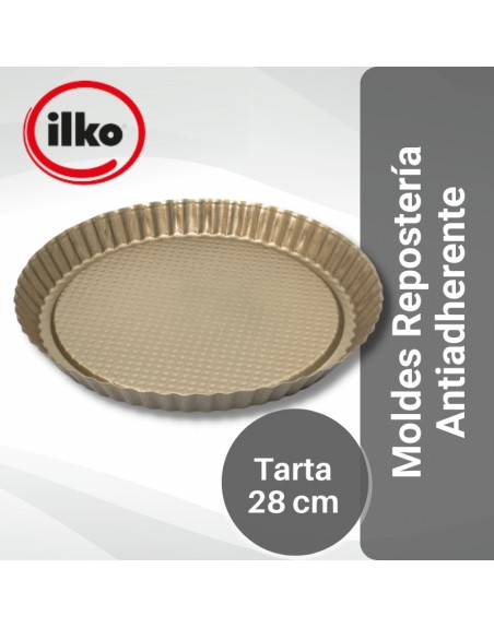 Comprar Ilko Molde Tarta 28 cm Kuchen Pizza Linea Gold Antiadherente Mayorista al Mejor Precio!