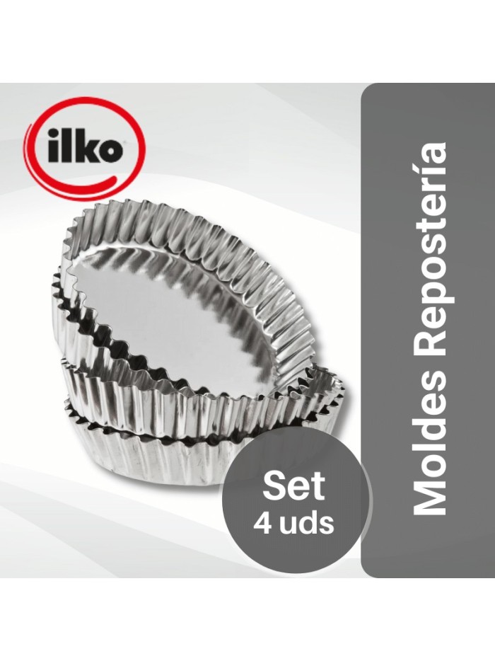 Comprar Ilko Set 4 Tartaletas 12 cm Linea Clasica Mayorista al Mejor Precio!