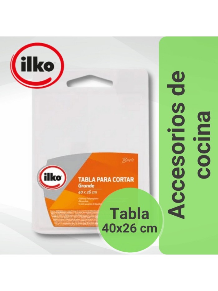 Comprar Ilko Tabla de Cortar Grande 40x26 cm Mayorista al Mejor Precio!