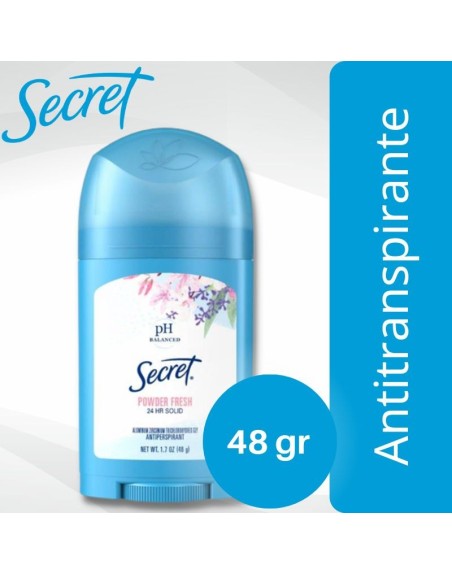 Comprar Desodorante Antitranspirante Secret Solid Powder Fresh 48 gr Mayorista al Mejor Precio!