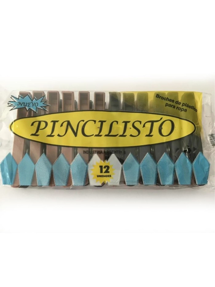 Comprar Broches Plasticos x 12 ud Pincilisto Mayorista al Mejor Precio!