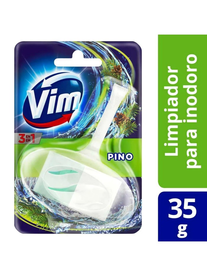 Comprar VIM Canasta Inodoro Pino 3 en 1 x 35 gr Mayorista al Mejor Precio!