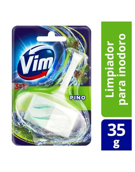 Comprar VIM Canasta Inodoro Pino 3 en 1 x 35 gr Mayorista al Mejor Precio!