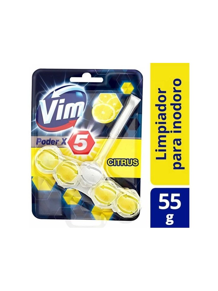 Comprar VIM Canasta Inodoro Citrus Poder x 5 55G Mayorista al Mejor Precio!