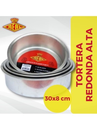 Comprar Aluminio Real Tortera Alta Nº30 -30 cm x 8 cm Mayorista al Mejor Precio!