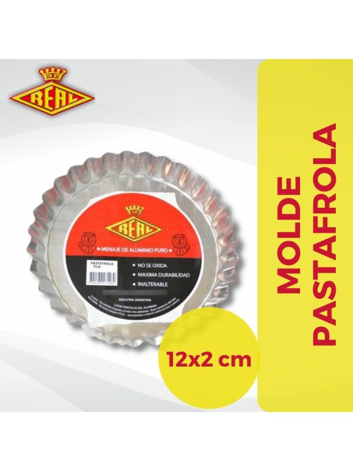 Comprar Aluminio Real Molde Pastafrola Nº12  12 cm Mayorista al Mejor Precio!