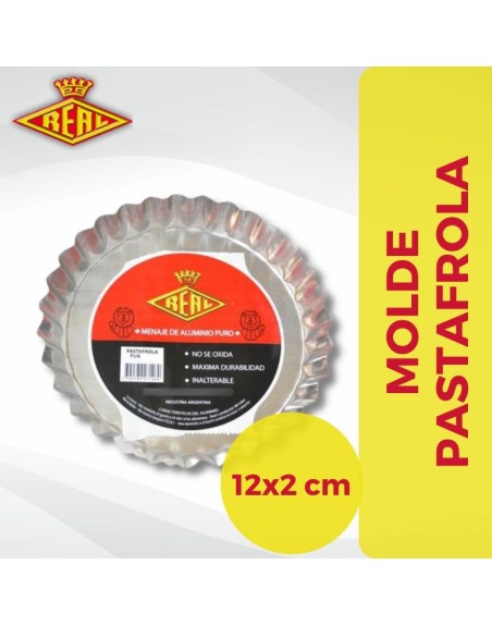 Comprar Aluminio Real Molde Pastafrola Nº12  12 cm Mayorista al Mejor Precio!