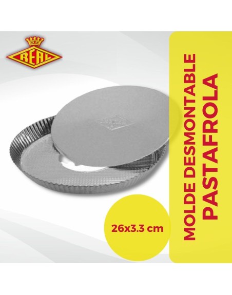 Comprar Aluminio Real Molde Pastafrola Desmontable Nº 26 Mayorista al Mejor Precio!