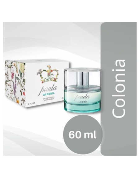 Comprar Agua de Colonia Paula Alegria 60 ml con vaporizador Mayorista al Mejor Precio!