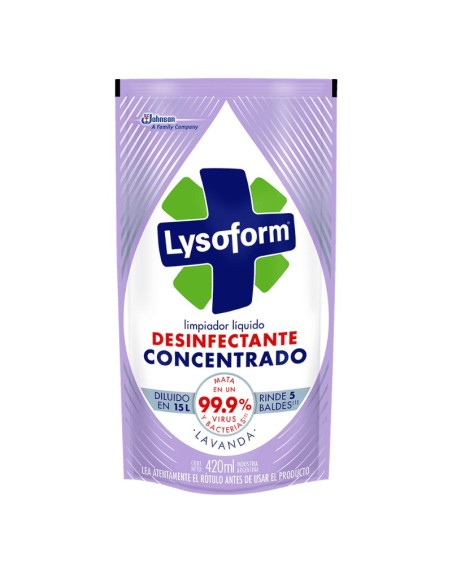 Comprar Lysoform Liquido Lavanda Doypack x 420 Concentrado Mayorista al Mejor Precio!