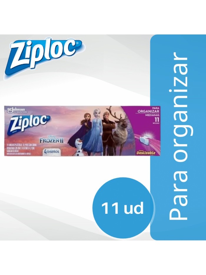 Comprar Ziploc Bolsa Mediana Para Organizar Frozen x 11 ud Mayorista al Mejor Precio!