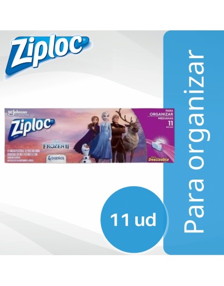 Comprar Ziploc Bolsa Mediana Para Organizar Frozen x 11 ud Mayorista al Mejor Precio!