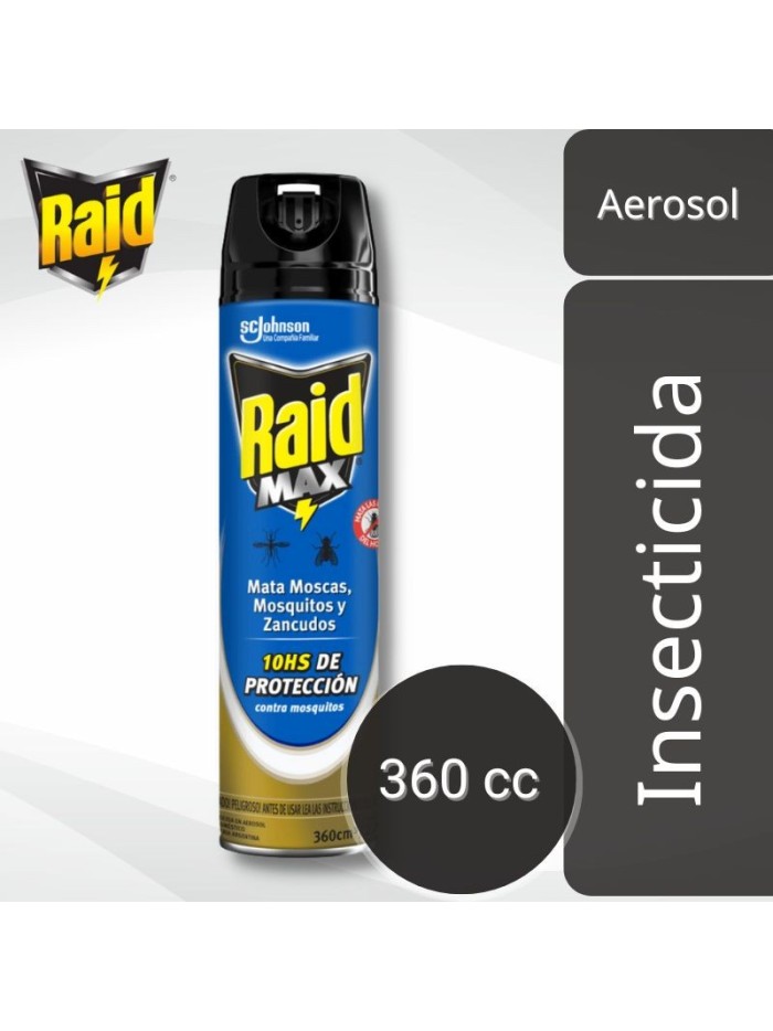 Comprar Raid MAX Aerosol 360 cc Mayorista al Mejor Precio!