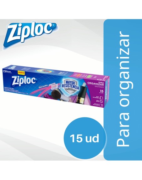 Comprar Ziploc Bolsa Grande Para Organizar x 15 ud Con cierre Mayorista al Mejor Precio!