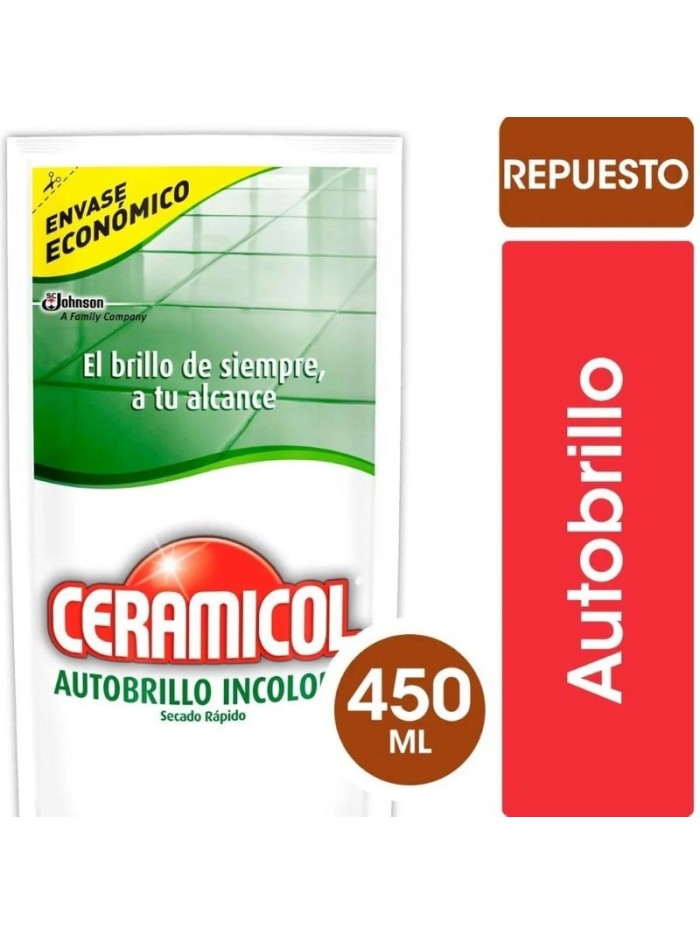 Comprar Ceramicol Autobrillo Incoloro Doypack x 450 ml Mayorista al Mejor Precio!