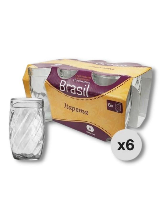 Comprar Encanta Vasos Itapema 330 cc Pack 6 uds precio unitario 36 Mayorista al Mejor Precio!