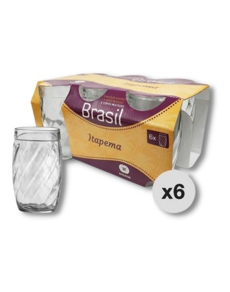 Comprar Encanta Vasos Itapema 330 cc Pack 6 uds precio unitario 36 Mayorista al Mejor Precio!