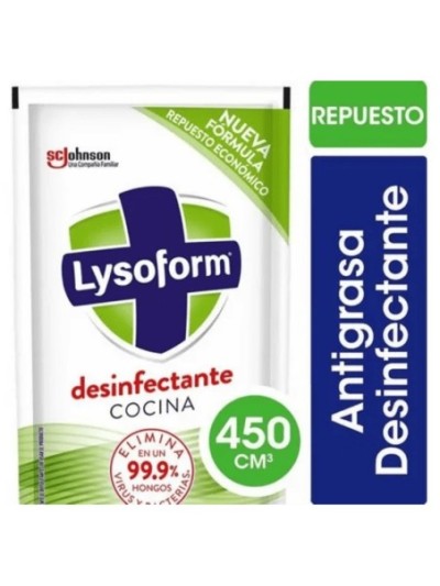 Comprar Lysoform Antigrasa Doypack x 450 Cocina Mayorista al Mejor Precio!
