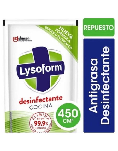 Comprar Lysoform Antigrasa Doypack x 450 Cocina Mayorista al Mejor Precio!