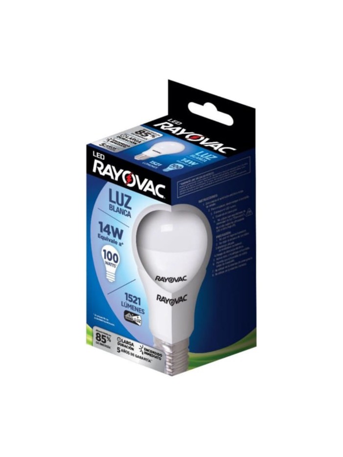 Comprar Lampara LED Rayovac 14W/100W Blanca 1500 Mayorista al Mejor Precio!