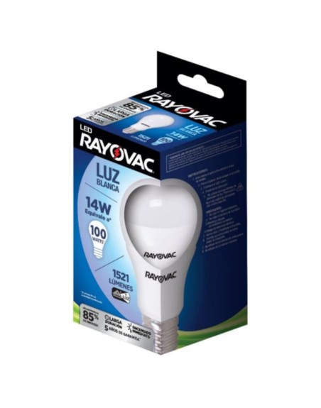 Comprar Lampara LED Rayovac 14W/100W Blanca 1500 Mayorista al Mejor Precio!