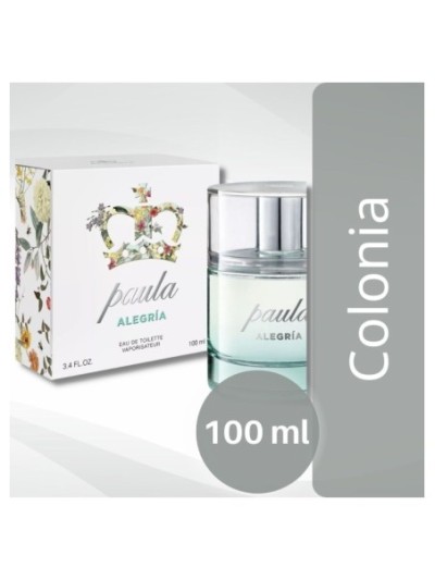 Comprar Agua de Colonia Paula Alegria 100 ml con vaporizador Mayorista al Mejor Precio!