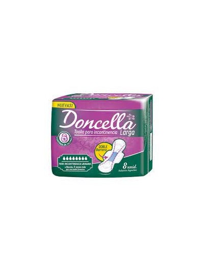 Comprar Doncella Toalla para Incontinencia Larga x 8 ud Mayorista al Mejor Precio!