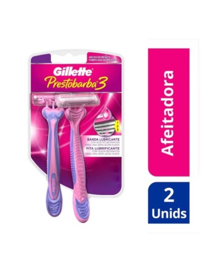 Comprar Prestobarba 3 Filos Femenina x 2 Blister Gillette Mayorista al Mejor Precio!