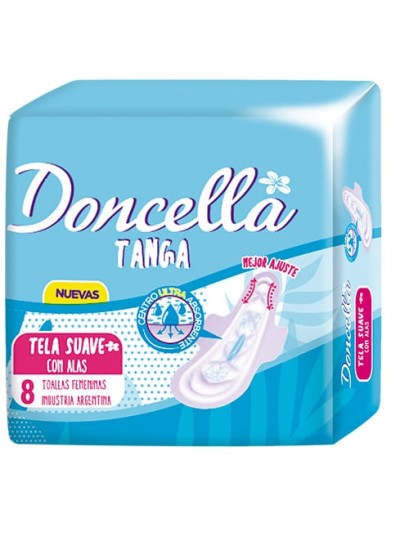 Comprar Doncella Toalla Femenina Tanga POC.con Alas x 8 ud. Mayorista al Mejor Precio!