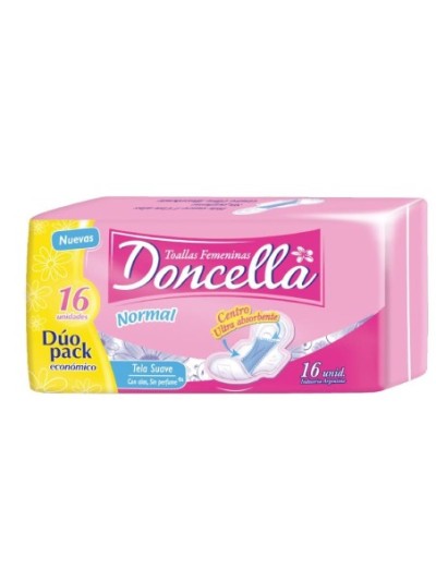 Comprar Doncella Toalla Pocket Con Alas Sin Desoderante x 16 ud Mayorista al Mejor Precio!