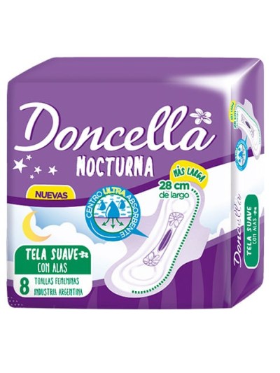 Comprar Doncella Toalla Pocket Nocturna x 8 ud Mayorista al Mejor Precio!