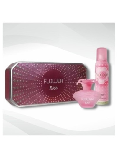 Comprar Lata Flower Rose (Colonia 40 + Desoderante 123) Mayorista al Mejor Precio!