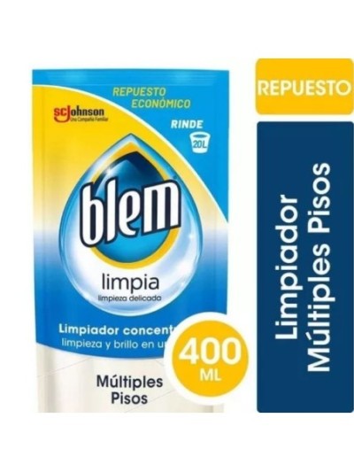 Comprar Blem Limpiador Multipisos Clasico 400ml Doypack Mayorista al Mejor Precio!